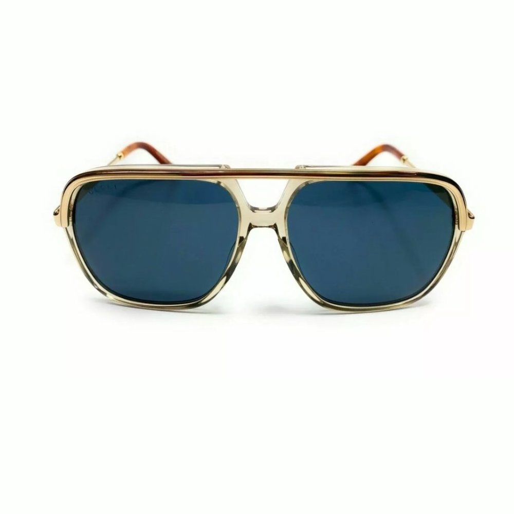 Gucci Unisex Brown Square Sunglasses - Picture 2 of 4